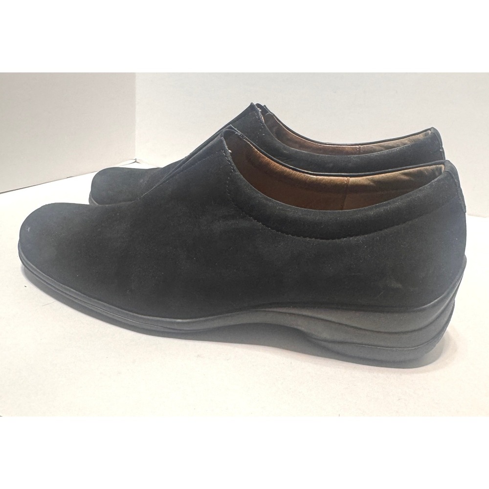 Gabor Womens Black Suede Comfort Slip On Loafers Shoes Size 7 US 4.5 UK